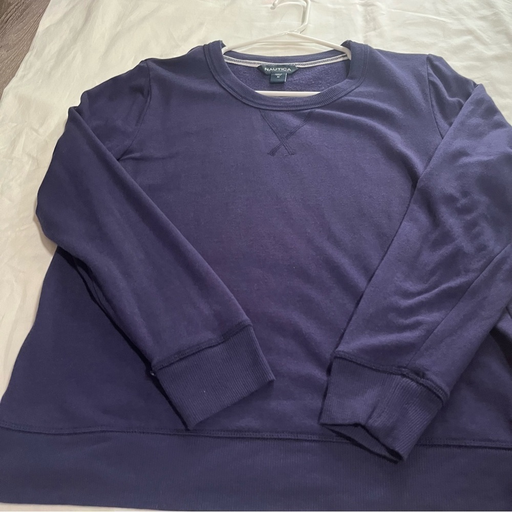 Nautica Men's Long Sleeve Crew Neck Sweater Medium 10/12/Navy - Picture 15 of 15